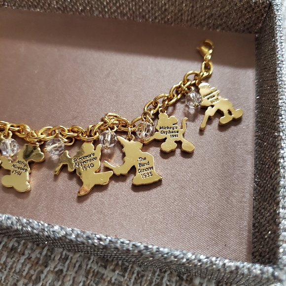 The Bradford Exchange Disney Mickey Mouse Through the Years Charm Bracelet - Picture 11 of 16